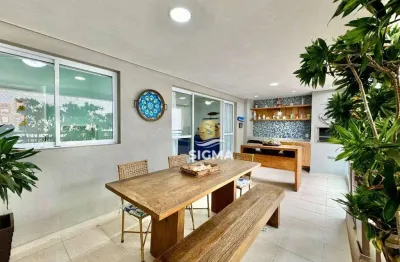 Apartamento com 4 dormitórios à venda, 134 m² por r$ 1.190.000,00 - jardim astúrias - guarujá/sp