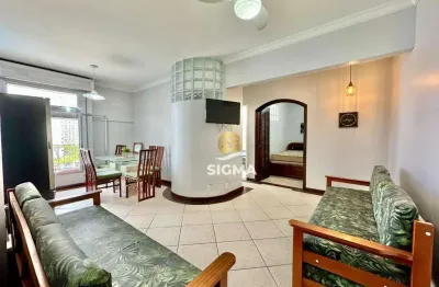 Apartamento com 2 dormitórios à venda, 54 m² por r$ 390.000,00 - pitangueiras - guarujá/sp