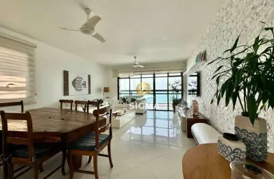 Frente mar - apartamento com 4 quartos sendo 3 suítes à venda, 175 m² por r$ 2.000.000 - jardim astúrias - guarujá/sp.