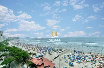 Frente mar - apartamento com 2 quartos sendo 1 suíte à venda, 90 m² por r$ 630.000 - pitangueiras - guarujá/sp.