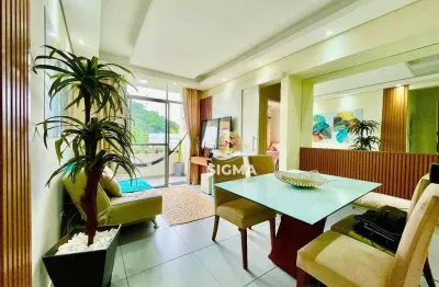 Apartamento com 2 quartos sendo 1 suíte à venda, 75 m² por r$ 430.000 - enseada - guarujá/sp.