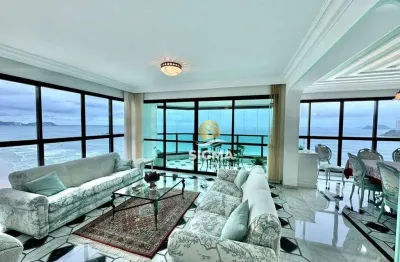 Frente mar - apartamento com 4 suítes à venda na praia das pitangueiras - guarujá/sp.