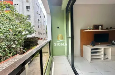 Apartamento com 2 dormitórios à venda, 80 m² por r$ 310.000 - tombo - guarujá/sp.