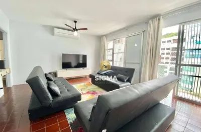 Apartamento com 3 dormitórios à venda, 100 m² por r$ 460.000,00 - pitangueiras - guarujá/sp