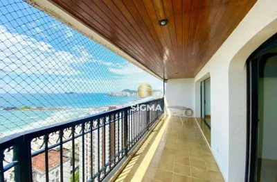 Apartamento com 4 dormitórios à venda, 171 m² por r$ 1.200.000,00 - praia das pitangueiras - guarujá/sp