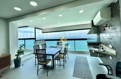 Apartamento com 3 dormitórios à venda, 184 m² por r$ 2.300.000,00 - praia das pitangueiras - guarujá/sp