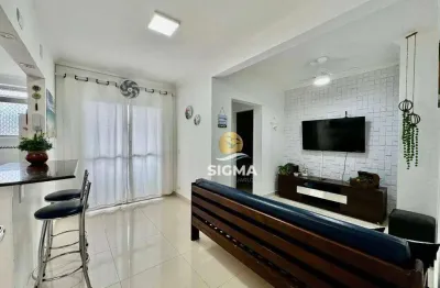 Apartamento com 1 dormitório à venda, 50 m² por r$ 380.000,00 - pitangueiras - guarujá/sp