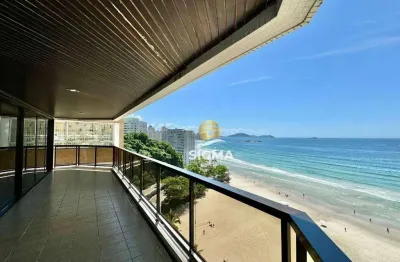 Apartamento com 4 quartos sendo 2 suítes  à venda, 190 m² por r$ 3.000.000 - jardim astúrias - guarujá/sp.