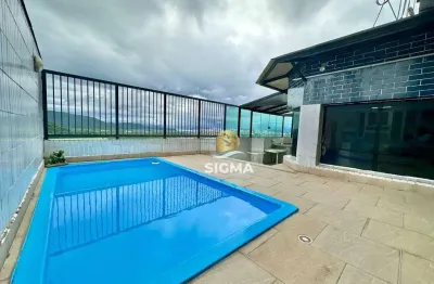 Cobertura com 3 quartos 1 suíte à venda, 165 m² por r$ 880.000 - jardim astúrias - guarujá/sp.