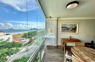 Vista mar - apartamento com 2 quartos sendo 1 suíte à venda na praia das pitangueiras - guarujá/sp.
