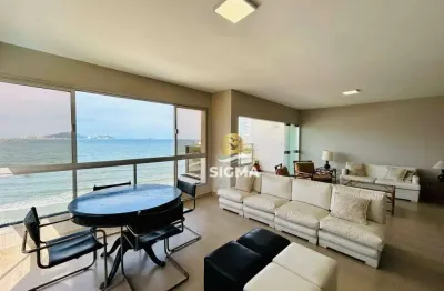 Frente mar - apartamento com 4 suítes à venda na praia das astúrias - guarujá/sp.