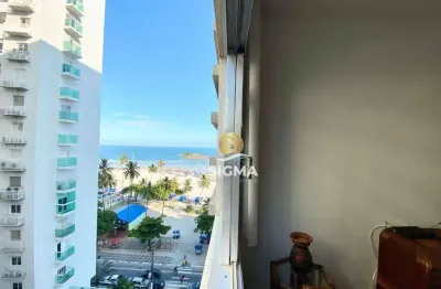 Apartamento com 2 dormitórios à venda, 87 m² por r$ 490.000,00 - pitangueiras - guarujá/sp