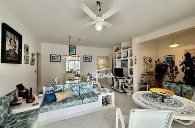 Apartamento com 3 dormitórios à venda, 110 m² por r$ 690.000,00 - pitangueiras - guarujá/sp