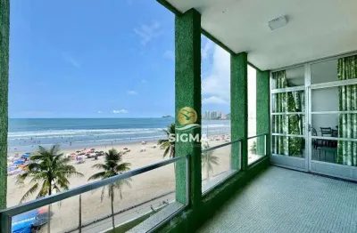 Apartamento com 5 dormitórios à venda, 220 m² por r$ 1.200.000,00 - pitangueiras - guarujá/sp