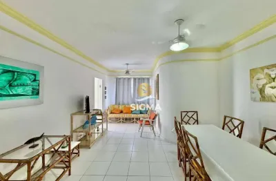 Apartamento com 3 dormitórios sendo 1 suíte à venda, 95 m² por r$ 555.000 - pitangueiras - guarujá/sp