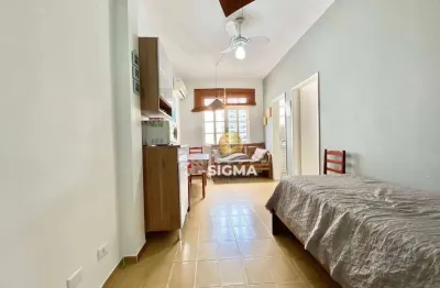 Apartamento com 1 quarto à venda, 45 m² por r$ 290.000 - pitangueiras - guarujá/sp.