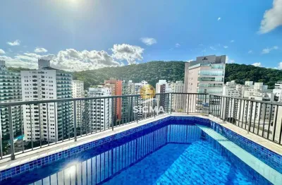 Cobertura com 3 suítes à venda, 280 m² por r$ 1.200.000 - pitangueiras - guarujá/sp.