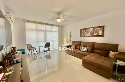 Apartamento com 3 dormitórios à venda, 111 m² por r$ 650.000,00 - pitangueiras - guarujá/sp