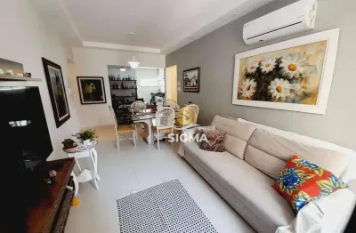 Apartamento com 2 dormitórios à venda, 85 m² por r$ 530.000,00 - pitangueiras - guarujá/sp