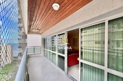 Apartamento com 3 dormitórios à venda, 140 m² por r$ 848.000,00 - pitangueiras - guarujá/sp