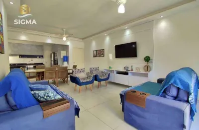 Apartamento com 3 dormitórios sendo 1 suíte  à venda, 110 m² por r$ 850.000 - pitangueiras - guarujá/sp