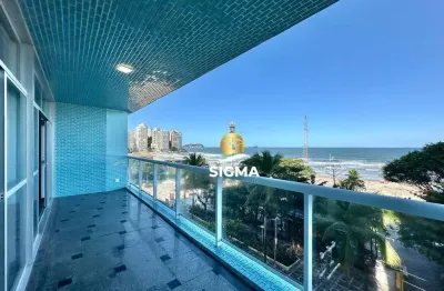 Frente mar - apartamento com 4 dormitórios 3 suítes à venda, 180 m² por r$ 1.150.000 - pitangueiras - guarujá/sp.