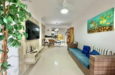 Apartamento com 2 dormitórios  sendo 1 suíte à venda, 70 m² por r$ 850.000 - tombo - guarujá/sp
