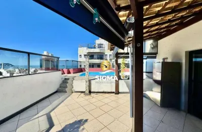 Cobertura com 2 dormitórios sendo 1 suíte  à venda, 131 m² por r$ 680.000 - praia da enseada - guarujá/sp.
