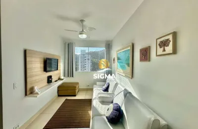 Apartamento com 2 dormitórios sendo 1 suíte à venda, 65 m² por r$ 375.000 - pitangueiras - guarujá/sp