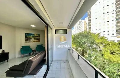 Apartamento com 3 dormitórios à venda, 140 m² por r$ 600.000,00 - pitangueiras - guarujá/sp