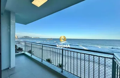 Frente mar - apartamento com 4 quartos sendo 2 suítes à venda, 160 m² por r$ 1.600.000 - pitangueiras - guarujá/sp.