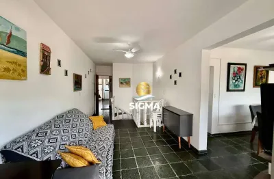 Cobertura com 3 quartos sendo 1 suíte à venda, 160 m² por r$ 700.000 - tombo - guarujá/sp.
