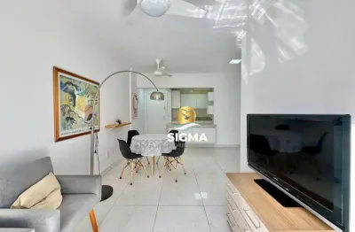 Apartamento com 3 dormitórios sendo 1 suíte à venda, 90 m² por r$ 630.000 - pitangueiras - guarujá/sp.