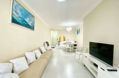 Apartamento com 3 dormitórios à venda, 100 m² por r$ 720.000,00 - pitangueiras - guarujá/sp