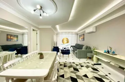 Apartamento com 3 dormitórios à venda, 134 m² por r$ 850.000,00 - pitangueiras - guarujá/sp