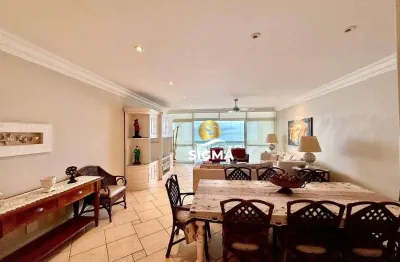 Frente mar - apartamento com 3 suítes à venda, 181 m² por r$ 1.500.000 - pitangueiras - guarujá/sp.