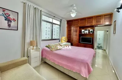 Kitnet com 1 dormitório à venda, 38 m² por r$ 320.000,00 - pitangueiras - guarujá/sp