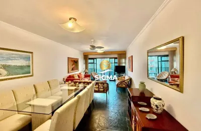 Apartamento com 3 dormitórios sendo 1 suíte à venda, 134 m² por r$ 615.000 - pitangueiras - guarujá/sp.