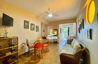 Apartamento com 2 dormitórios à venda, 80 m² por r$ 410.000 - jardim astúrias - guarujá/sp.