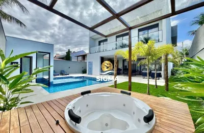 Casa com 5 suítes à venda, 440 m² por r$ 6.000.000 - jardim acapulco - guarujá/sp.