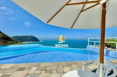 Apartamento duplex com 2 dormitórios à venda, 80 m² por r$ 799.000,00 - enseada - guarujá/sp