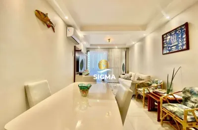 Apartamento com 2 quartos sendo 1 suíte à venda, 100 m² por r$ 640.000 - pitangueiras - guarujá/sp.