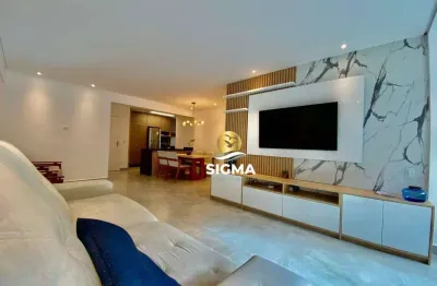 Apartamento com 3 quartos sendo 2 suítes à venda, 115 m² por r$ 790.000 - pitangueiras - guarujá/sp.
