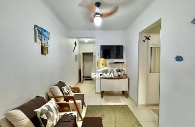 Apartamento com 1 dormitório à venda, 45 m² por r$ 300.000,00 - jardim astúrias - guarujá/sp