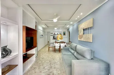 Apartamento com 2 dormitórios à venda, 102 m² por r$ 510.000,00 - pitangueiras - guarujá/sp