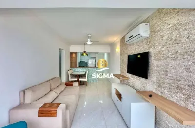 Apartamento com 2 suítes  para alugar, 70 m² por r$ 4.200/mês - pitangueiras - guarujá/sp