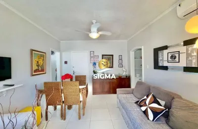 Apartamento com 1 dormitório à venda, 50 m² por r$ 400.000,00 - praia das pitangueiras - guarujá/sp