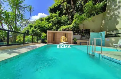 Apartamento com 3 dormitórios sendo 1 suíte  à venda, 137 m² por r$ 850.000 - pitangueiras - guarujá/sp