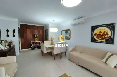 Apartamento com 4 dormitórios à venda, 135 m² por r$ 650.000,00 - enseada - guarujá/sp