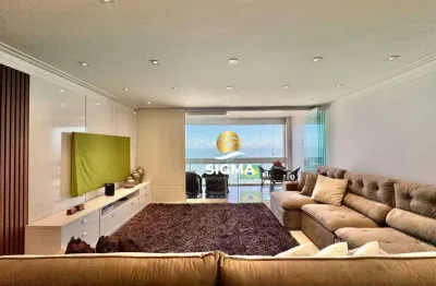 Apartamento com 3 dormitórios à venda, 181 m² por r$ 2.200.000,00 - pitangueiras - guarujá/sp